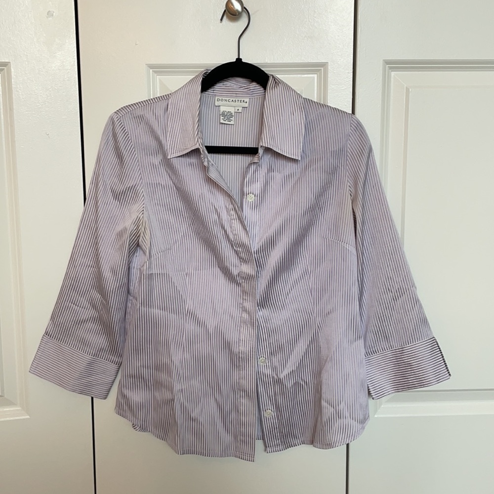 Purple Striped Button Down ♡